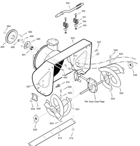 Part Location Diagram of MT1501590E511 Briggs and Stratton Housing